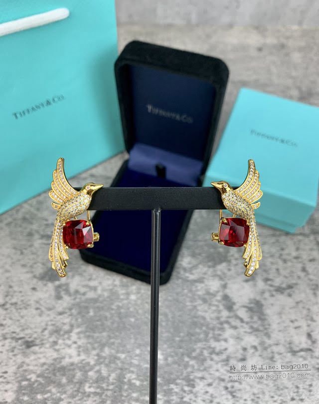 Tiffany飾品 蒂芙尼女士專櫃爆款高級珠寶羽翼飛展耳環耳釘  zgt1632